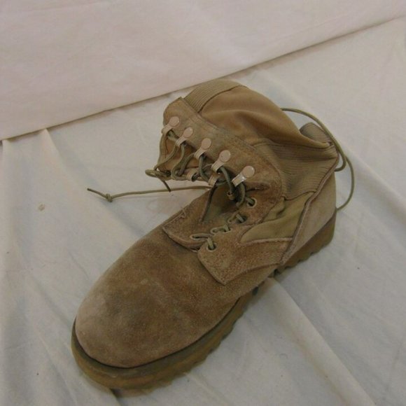 sz7R ALTAMA 5877 HOT WEATHER RIPPLE SOLE TAN COMBAT RIGHT BOOT ONLY NM 32389 main image 4